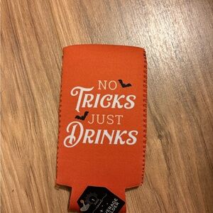 Halloween No Tricks Just Drinks Beverage Holder